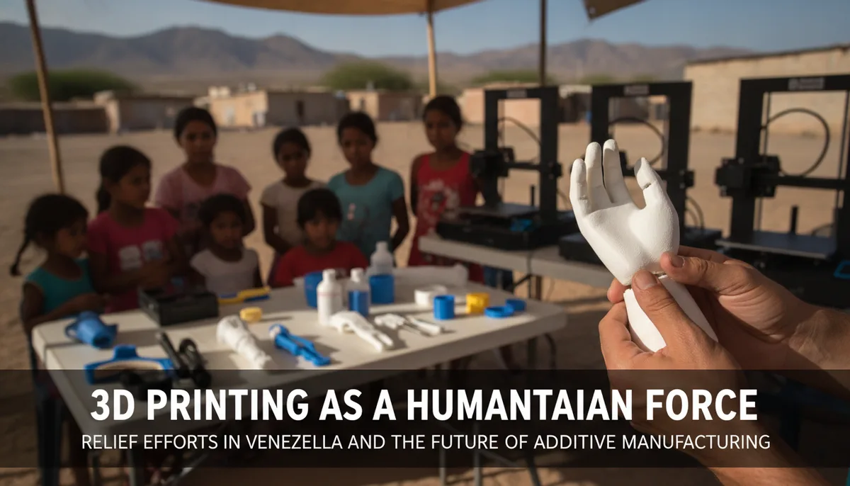 3D Printing as a Humanitarian Force: Relief Efforts in Venezuela and the Future of Additive Manufacturing visual summary