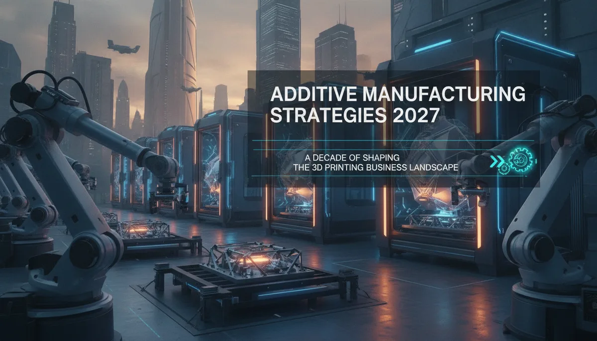 Additive Manufacturing Strategies 2027: A Decade of Shaping the 3D Printing Business Landscape visual summary