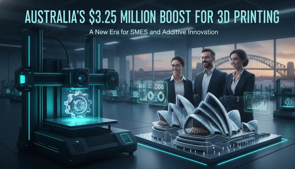 Australia’s $3.25 Million Boost for 3D Printing: A New Era for SMEs and Additive Innovation visual summary