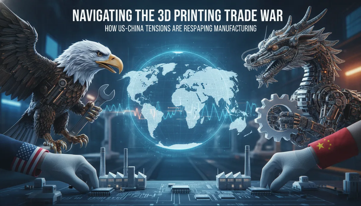 Navigating the 3D Printing Trade War: How US-China Tensions Are Reshaping Manufacturing visual summary