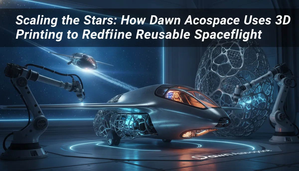 Scaling the Stars: How Dawn Aerospace Uses 3D Printing to Redefine Reusable Spaceflight visual summary