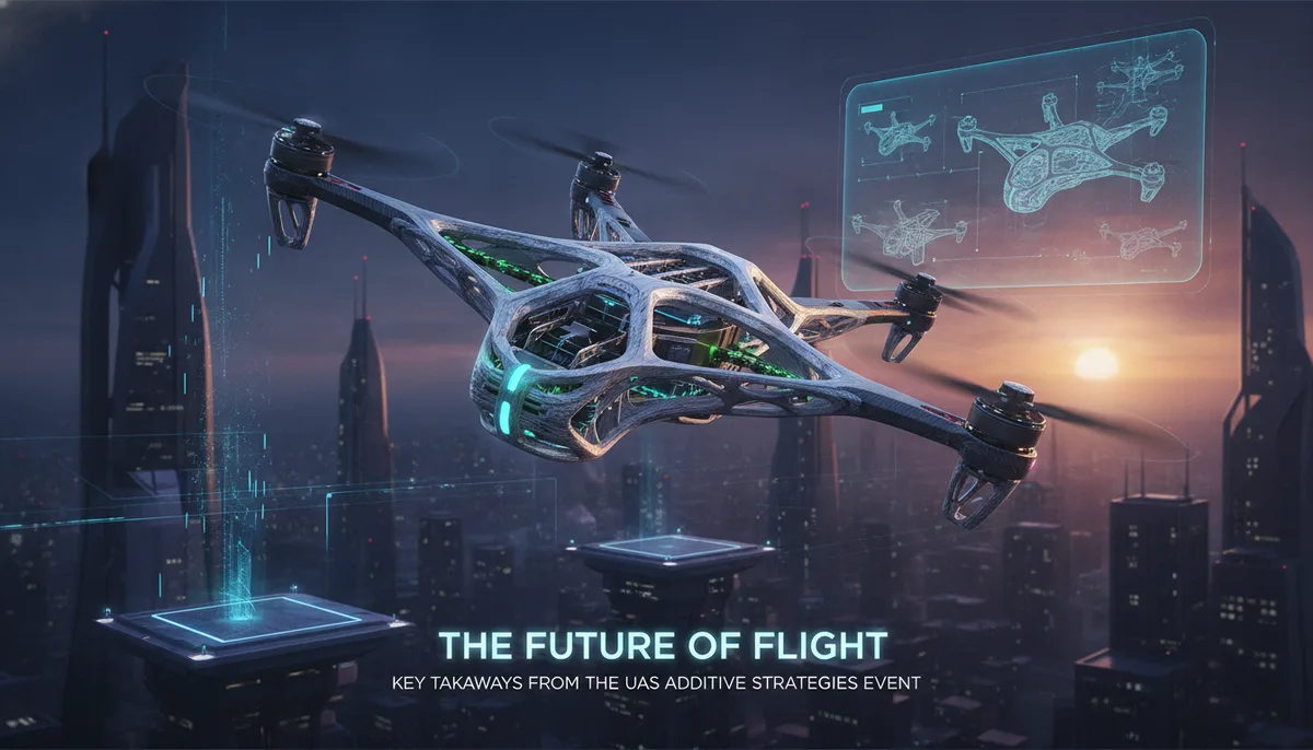 The Future of Flight: Key Takeaways from the UAS Additive Strategies Event visual summary