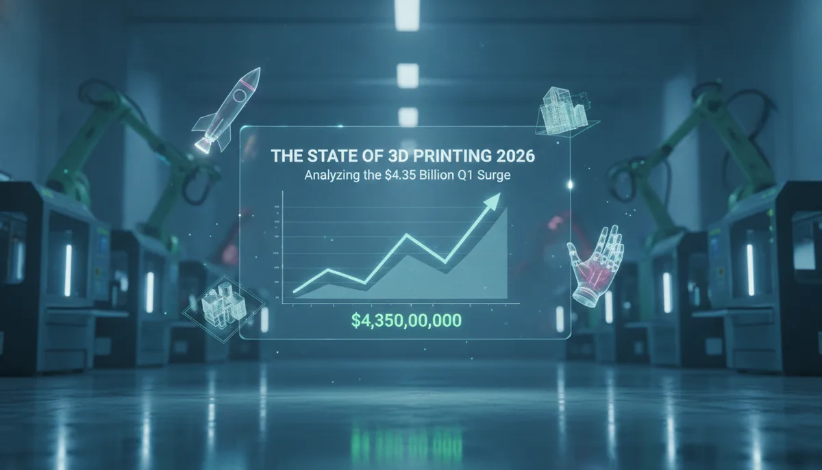 The State of 3D Printing 2026: Analyzing the $4.35 Billion Q1 Surge visual summary