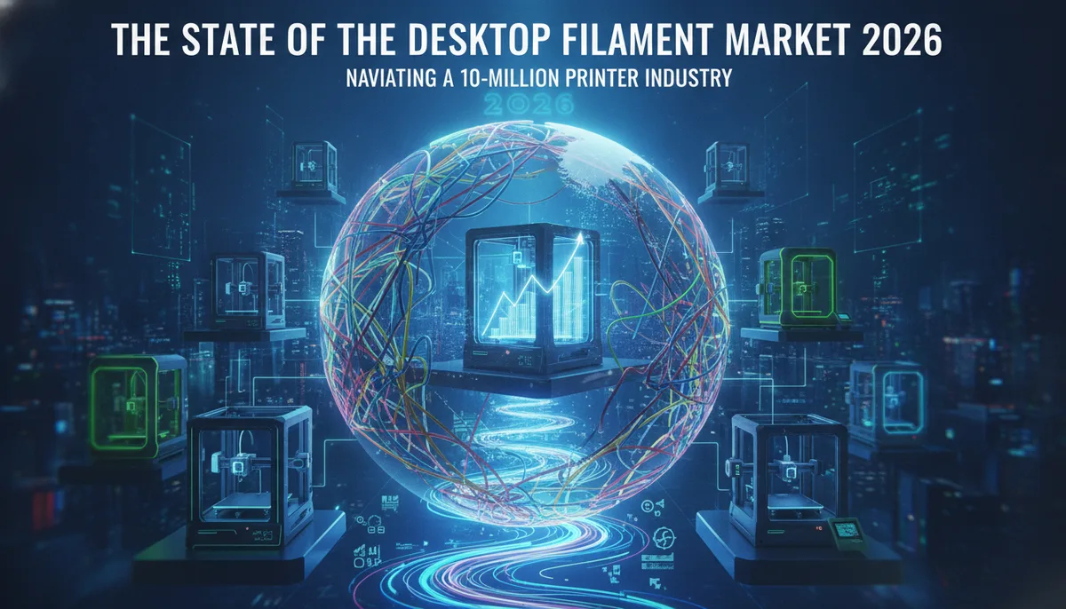 The State of the Desktop Filament Market 2026: Navigating a 10-Million Printer Industry visual summary